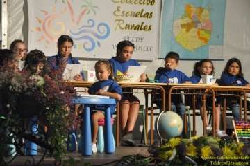 Lección escolar en el pregón de San Roque (Foto TF)